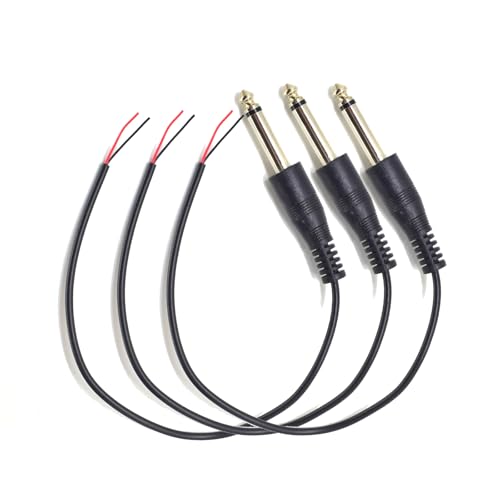 3PCS 0.3M 6.35mm Male Plug Open End Cable miniatura 1