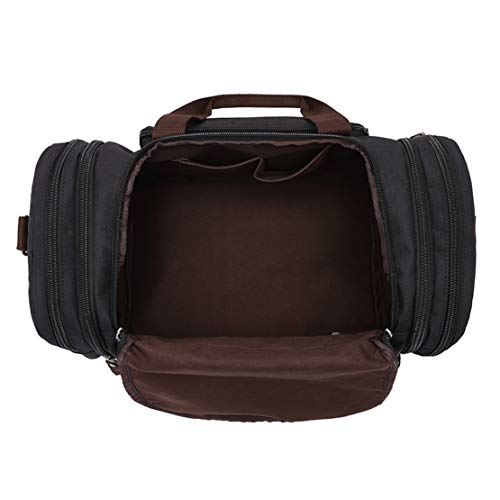 men Men Casual Travel Duffel Canvas Luggage Handbag Gym Sports Overnight Weekend Bag Sports Overnight Gym Luggage Weekend Tote Bag (Color : Brown)4