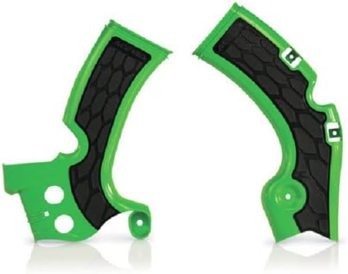 Acerbis X-Grip Frame Guards Green/Black for Kawasaki KX250F 2021-2024 2742601089
