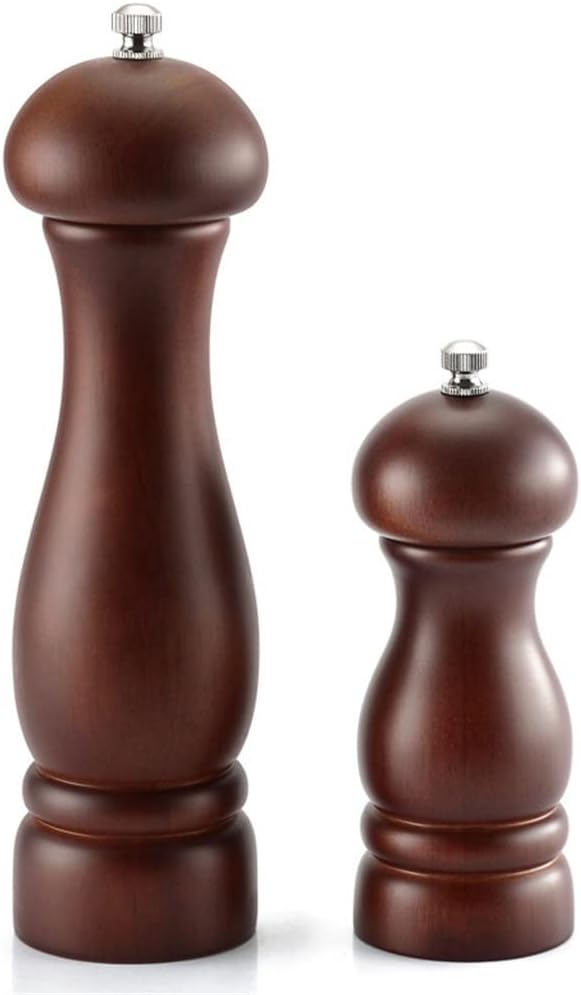 Wood Salt and Pepper Grinder Ceramic Adjustable Coarseness 5 Inch 8 Mills Kitchen Tools