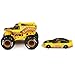 Monster Jam Official 1:64 Scale Diecast 2-Pack Series 5 Monster Truck and Race Car: Earth Shaker