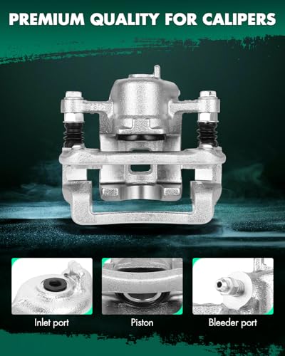 Image of SCITOO Rear Left Brake Caliper With Bracket 19B3413A Compatible For Hyundai For Sonata 2008-2010