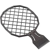 2 en 1 Afro Twist Peigne Cheveux Hommes Bouclés Peigne Africain Style Brosse à Cheveux Dreadlocks Étain...