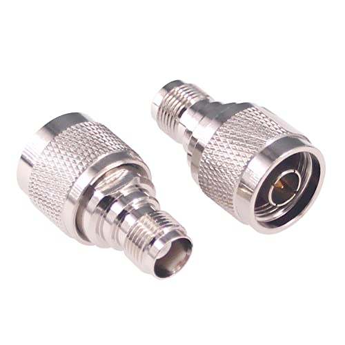 Adaptador RF coaxial N macho a TNC hembra 2 piezas miniatura 1
