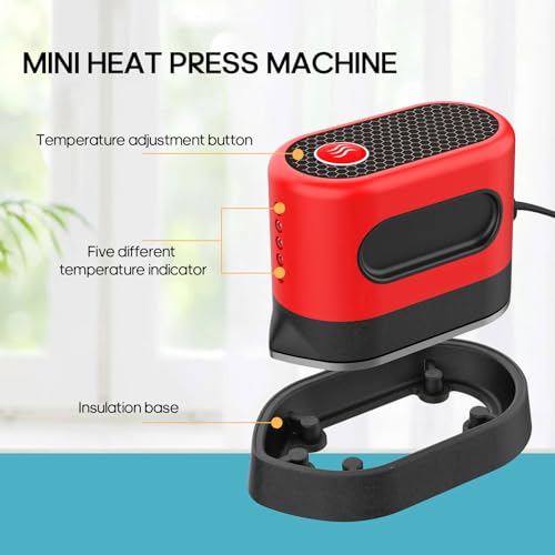 Sublimadora portátil con plancha y 5 niveles de calor miniatura 3