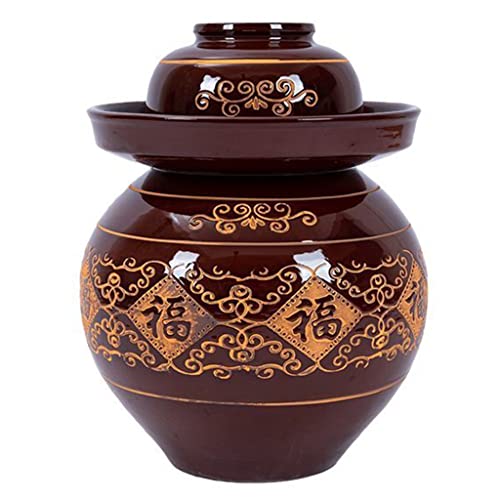Tarro de fermentación de gres de 8KG y olla de decapado de cerámica natural 2