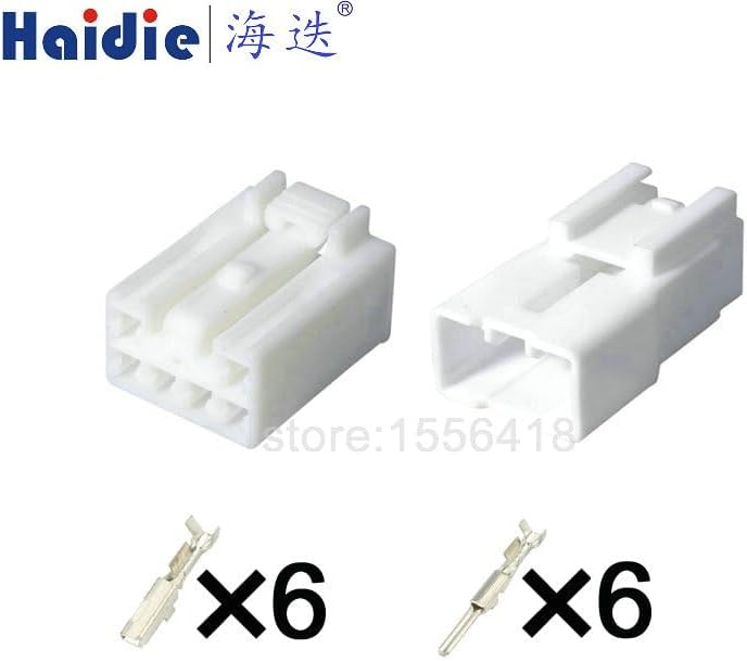 Boicus Wiring Connecting Terminals - 1-20 sets 6 Pin 7282-1068 7283-1068 Fuel Injector Plug Automotive Connector - (Color: male female set, Package: 20 sets)