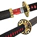 Elden Ring Sword Rivers of Blood Katana Sword Carbon Steel 40inches Hand Forged Samurai Sword Real Metal 1:1 Replica of The Game Weapon Elden Ring Cosplay Collection Gift