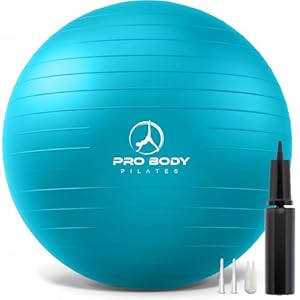 ProBody Pilates Yoga Ball – Exercise Balls, Various Sizes, for Stability, Pregnancy, Workout & Physical Therapy