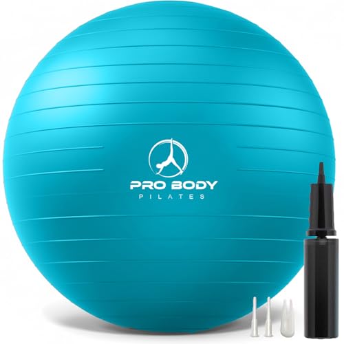 ProBody Pilates Yoga Ball – Exercise Balls, Various Sizes, for Stability, Pregnancy, Workout & Physical Therapy