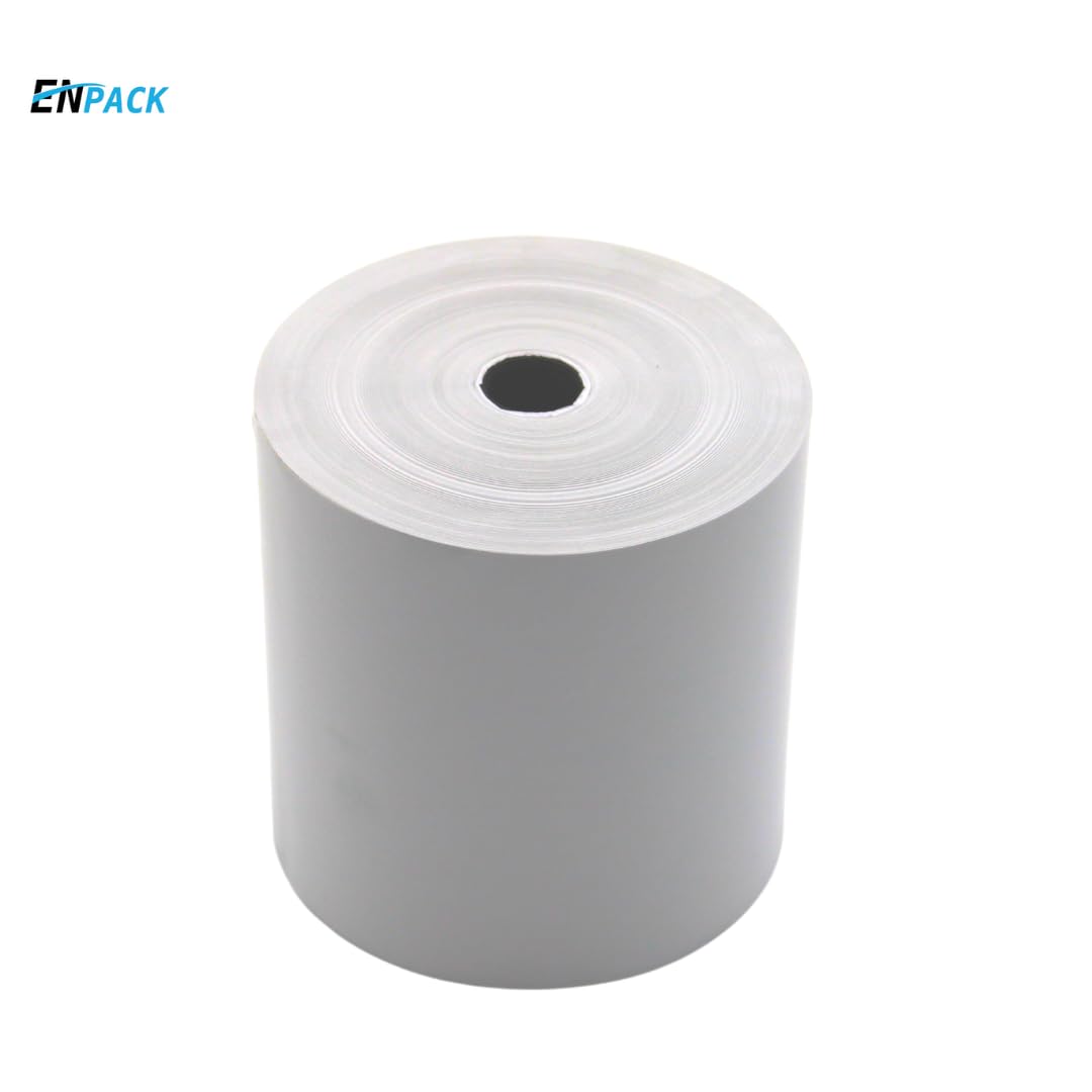 Enpack Thermorollen 80mm x 80m x 12 mm -Thermopapier - Bonrollen/Kassenrollen-BPA Frei - POS-Terminal - für alle gängigen Kassen-Bondrucker - Registrierkasse (80x80x12-80 Meter - 50 Rollen)