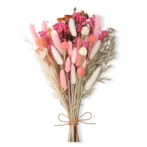Set de flores secas naturales DIY Bulk Boho flores rosa
