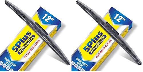 Image of 5 PLUS 12 Inch Rear Wiper Blade Replacement for Honda CRV 2022-2017 Element 11-03 /Nissan Murano 2024-2009 Armada 23-05 Pathfinder 12-04 Rear Windshield Wiper Blade(12-B) (Pack of 2)