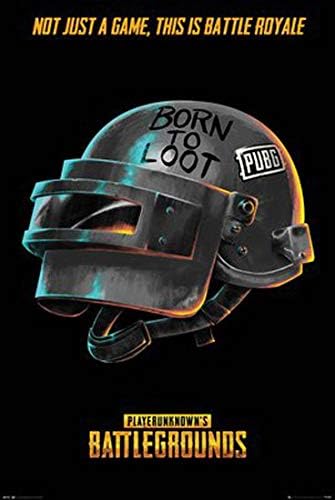 Amazon Co Jp トライエックス ポスター 静物 カラー 91 5 61cm ポスター Pubg Born To Loot Fp 46 ホーム キッチン