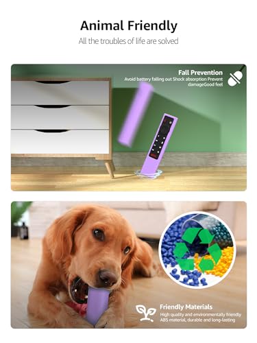 Silicone Protective Remote Cover for NVIDIA Shield TV Pro/4K HDR Remote Controller(Glow Gree+Purple) - 2 Pack - Image 6