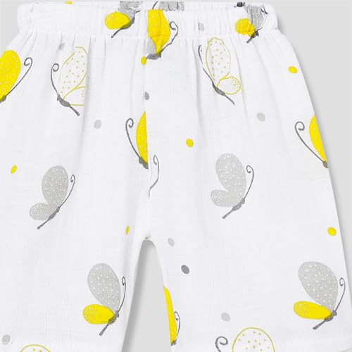 Image of The Boo Boo Club Muslin Jhabla and Short Set 100% GOTS Certified Organic Cotton | Sleeveless Button Vest | Summer Wear Set