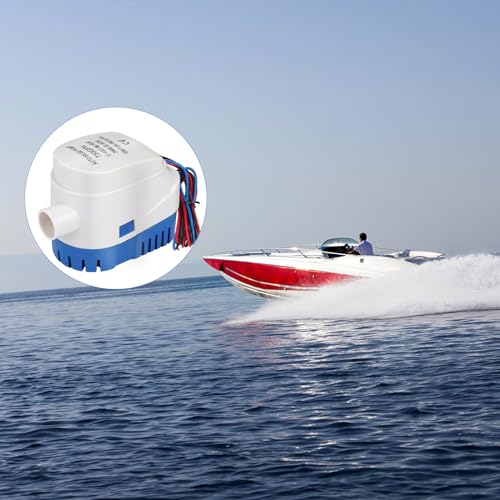 DBREAKS 12V Pompe de Cale Automatique 1100GPH/ 70LPM, Bleu, pour Bateaux – vue 7