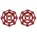 Produktbild Cabilock 2PCS Ventil Handrad Eisen Ventilgriff Kugelhahn Ventil Griff Wasserhahn Oberteil Griff Ersatz 50g Absperrventil Wasserrohr Gartenschläuche Ventile Zubehör Rot
