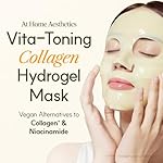 THE FACE SHOP Vita-Toning Vegan Collagen Face Mask, Korean Glass Skin Essential, Hydrogel Mask for Moisturizing & Skin Elasticity, Improves Uneven Tone, 4EA - Image 3