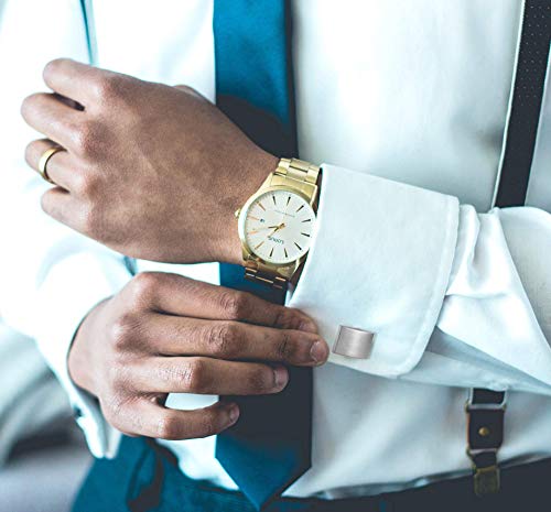 Fibo Steel Stainless Steel Classic Cufflinks For Men Wedding Business Mens Father's Day Dad Birthday Gifts #TOP2