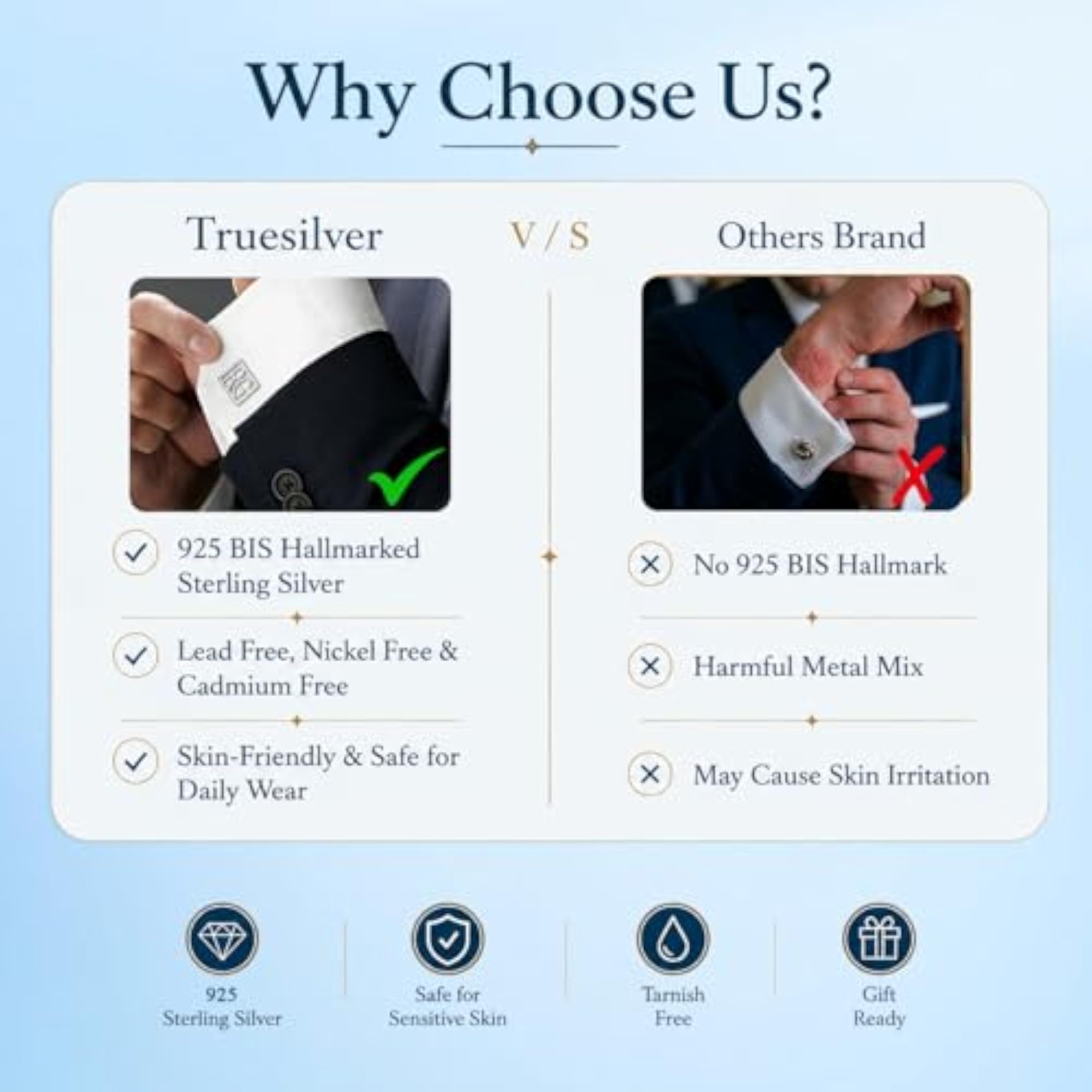 Personalized Customized Men's Engraved Initial Cufflinks, Gift