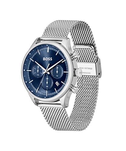 Image of BOSS Men's Quartz Chronograph Watch, Multi Dial, Innovative and Water Resistant up to 50 Meters 5ATM, Gift for Him