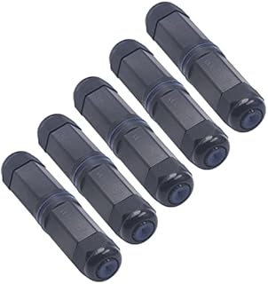 Waterproof RJ45 Coupler LEENUE Ethernet Connectors IP67 Outdoor Female to Female Cat6, Cat5e, Cat5 Cables 5 Pack