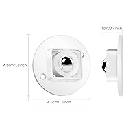 Vista 3 de Aerbee - Ruedas giratorias autoadhesivas, 16 unidades, ruedas giratorias de acero inoxidable, rueda universal de rotación de 360 grados, polea