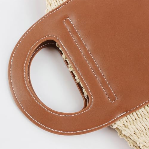 Bolso Casual de Paja Tejido en Rattan para Playa miniatura 3