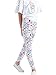 LUOUSE Girls Stretch Cute Lycra Leggings Little Kids Skinny Yoga Pants 3 Packs Sets Ankle Length Size 12T - 13T