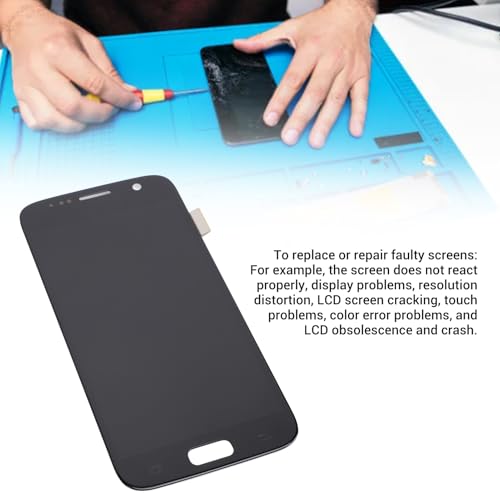 Écran de remplacement pour Galaxy S7 noir vitre tactile numériseur assemblé avec cadre TFT