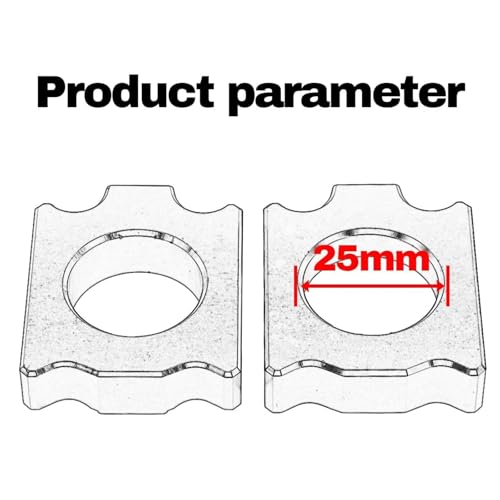Ajustador de cadena de 25 mm de aluminio CNC para Suzuki RMZ250 y RMZ450 3