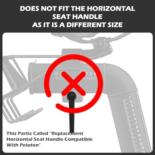 AQDD Assento de Bicicleta Ergométrica, Alavanca de Ajuste de Altura da Alça, Peças de Reposição para