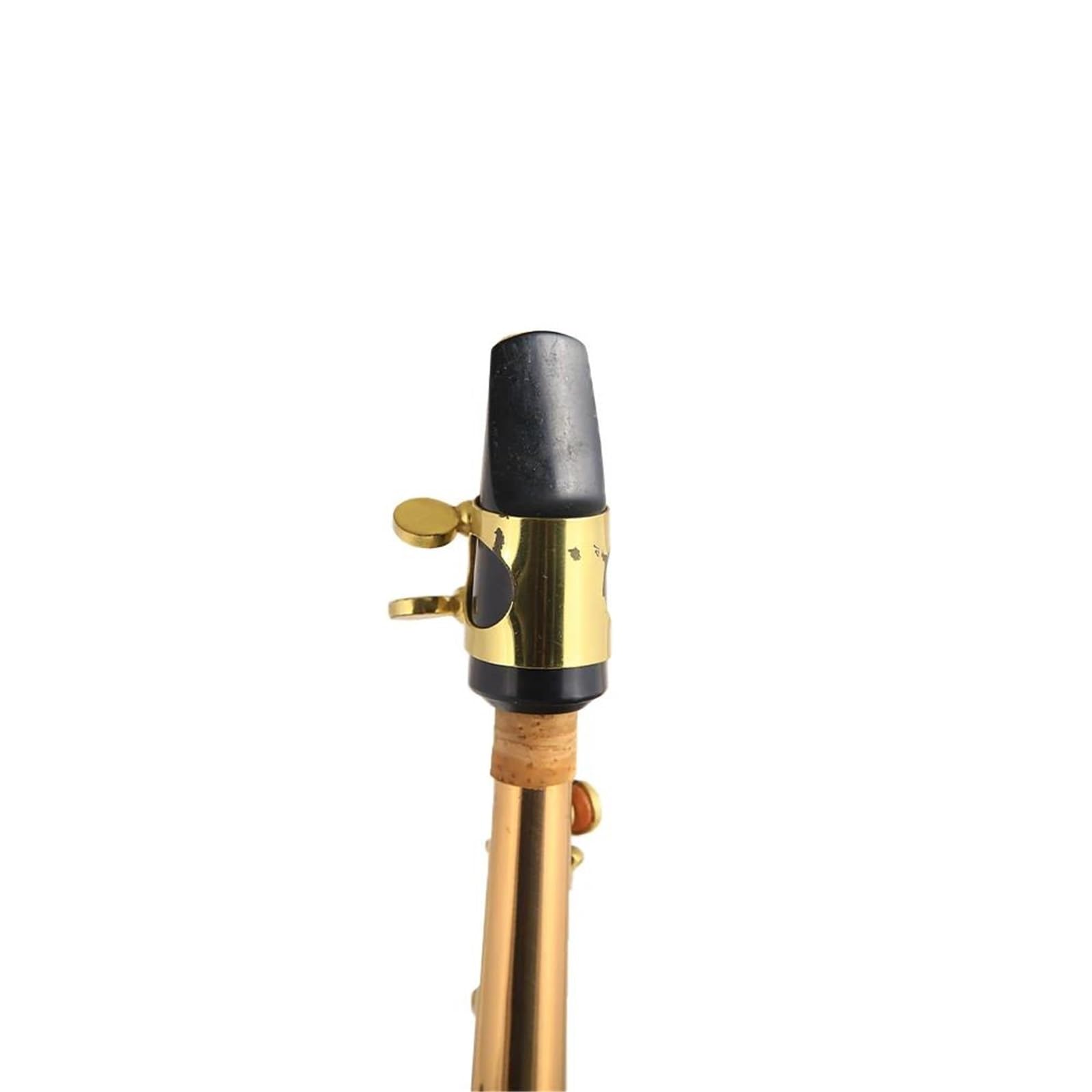 Saxofón Soprano De Tubo Recto En Si Bemol Cuerpo De Latón Rosa. Saxofón Para Principiantes