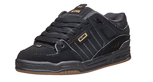 Image of Globe Mens Fusion Skate Shoes, Black /Black /Brown, 13 M US