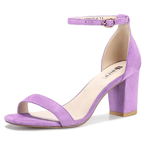 IDIFU Cookie-MI Block Heels 3 Inch Sandals Chunky Open Toe...