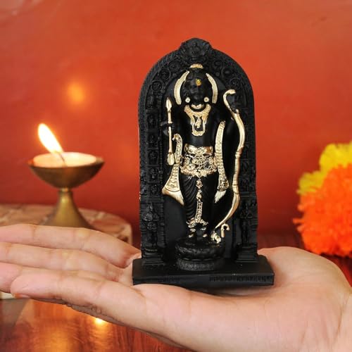 TIED RIBBONS Ram Lala Idol | Resin, 3.8 Inch | Ram Lala Statue Ayodhya | Ram Lala Murti for Car Dashboard, Pooja Room, Mandir, Temple, Home Decor, Religious Gift | Indian God Idols for Car Dashboard - Image 3