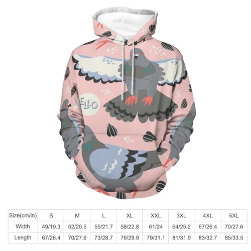 Parrot Print Hooides Men And Woman Hooides Fleece Sweatshirts Winter Clothes2