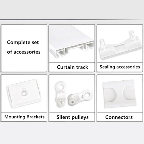 Rail de plafond de 2,6 m double rail fluide pour rideau lourd - 8