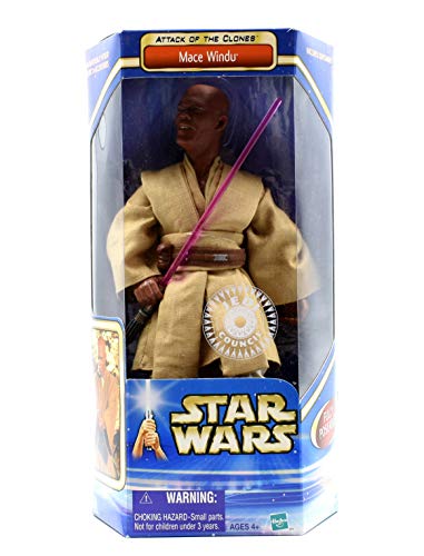 Exclusive Star Wars Episode II Attack of The Clones 12" Mace Windu Figure