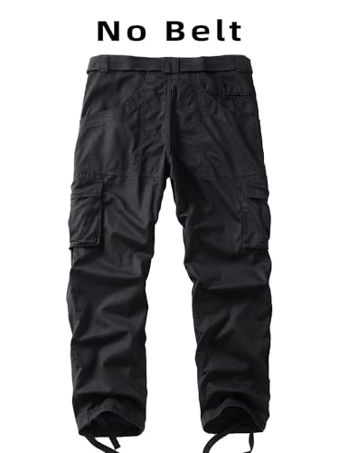 Men's Cargo Work Pants Cotton Casual Wild Outdoor Ripstop Camo Trousers with 9 Pockets2