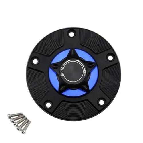 Bouchon de réservoir d'essence sans clé pour GSXR 600 Hayabusa SV650 bleu