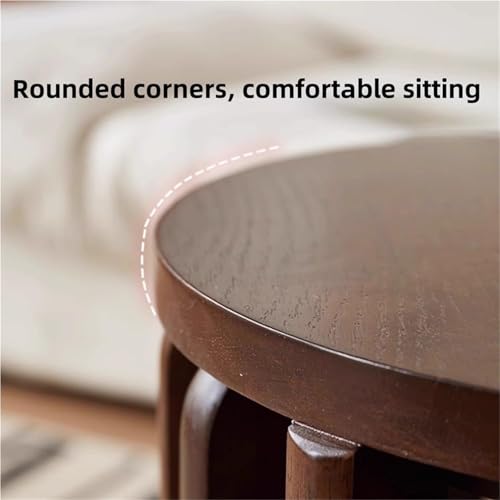 Taburetes de madera para cocina redondos perfectos como mesas auxiliares 5
