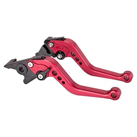 Hopider Short Brake Clutch Levers Compatible with YFM 700 Raptor 2000-2006, YFM 660 Raptor 2001-2006, YFZ 450 S/T/V 2003-2006, Banshee YFZ350 1995-2008, YFS200 Blaster 2003-2007, Red Cover