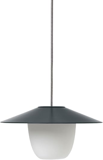Blomus ANI LAMP 3-in-1 Rechargeable LED Lamp, Magnet Charcoal