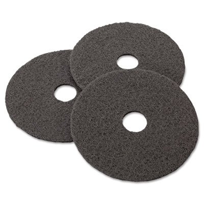 Stripper Floor Pad 7200, 17'', Black, 5/Carton