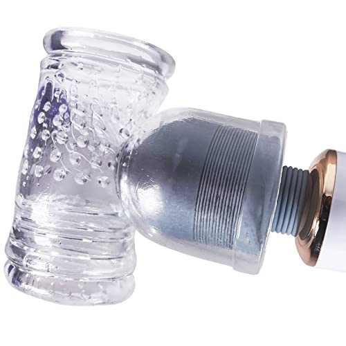 Wand Massager Attachment - Vibrator Head Attachment Massage Male Head Tickler Accessories - Best Gift Idea Adults Only Sex Toys Cup Masturbator Stretchy for Head Diameter 2 50-55mm by HBABY