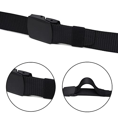 Image of Men's Formal /Causal Automatic Push Lock Nylon Woven Belt Combo Set for Men (OPD-74)