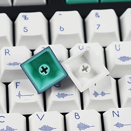 Image of 144 Sound Wave Keycaps Dye-Sub Thick PBT Cherry Profile Key caps for TKL 61 64 68 75 87 96 104 108 GMMK MX Mechanical Keyboard