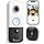 TOUCAN Doorbell Camera Wireless with Chime, 2K Video Doorbell with 180° Wide View, No-Wiring Installation, Battery-Powered, 2